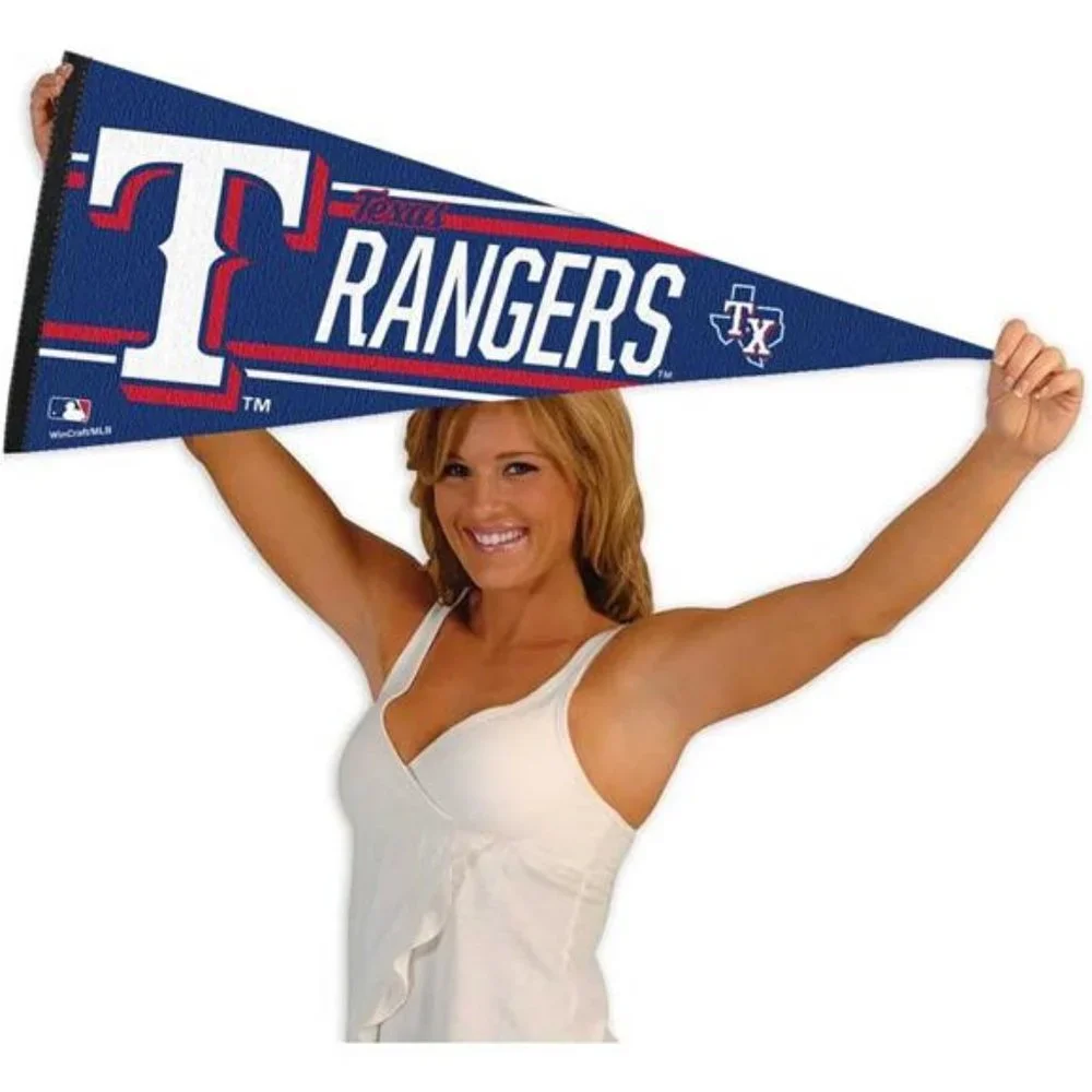 2023 Texas Rangers‎ World Series MLB Baseball Large Pennant